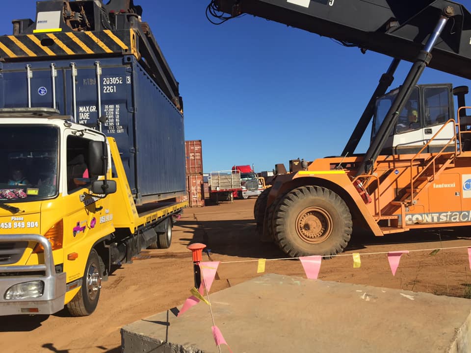 Transporting A Container - Agnes Water - The 1770 Towing Service