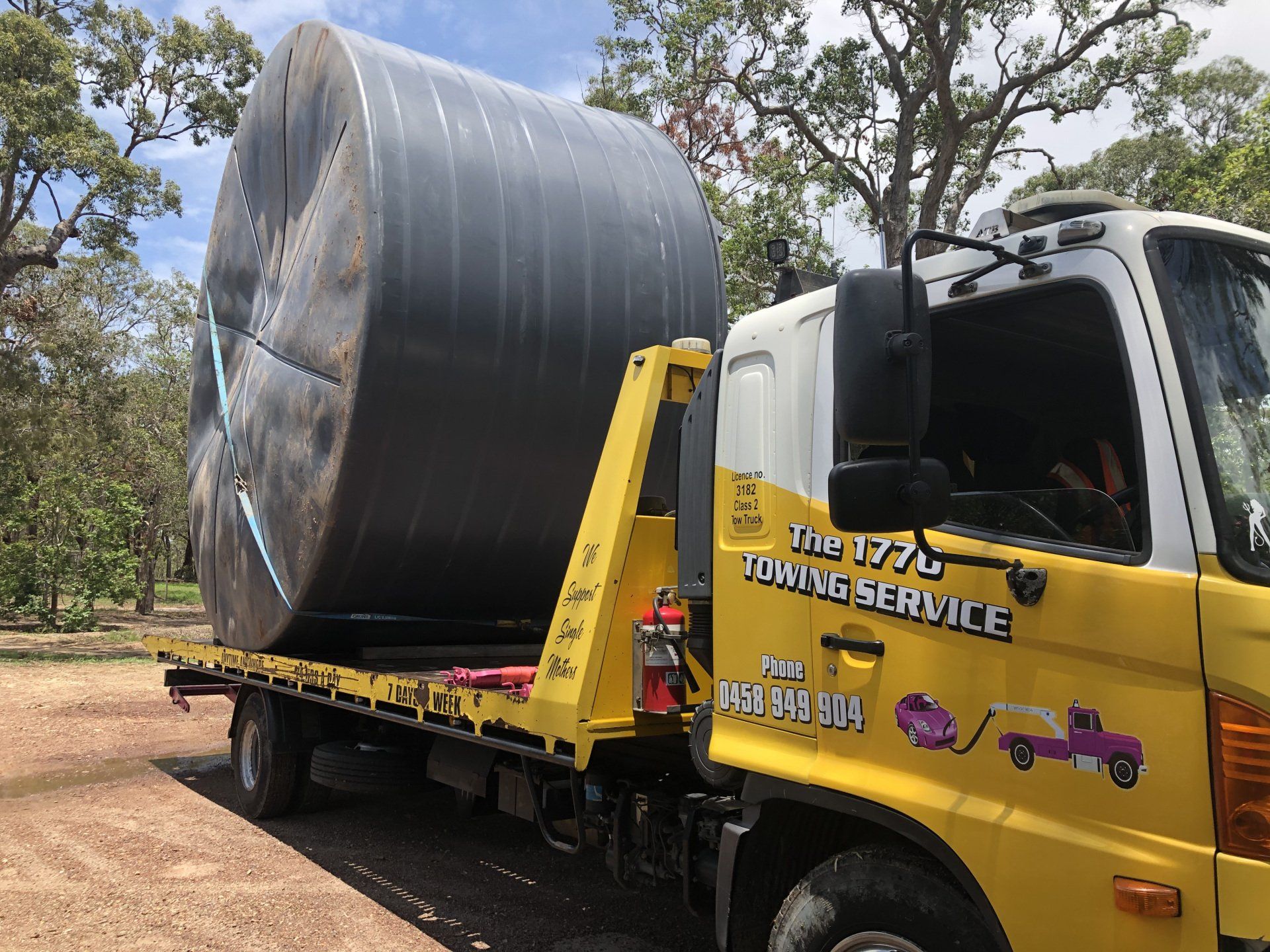 Huge Black Container - Agnes Water - The 1770 Towing Service