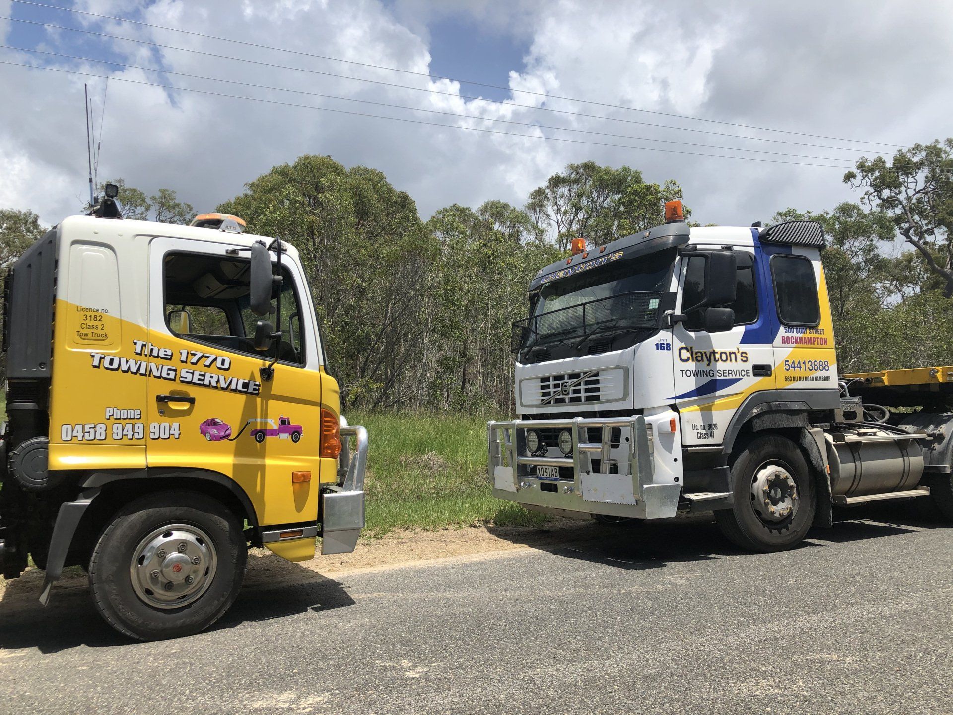 Towing Trucks Facing - Agnes Water - The 1770 Towing Service