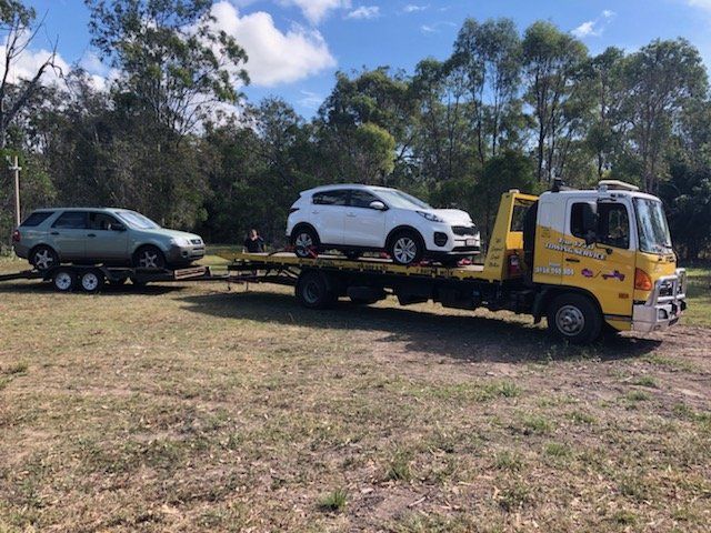 Towing Car on Field - Agnes Water - The 1770 Towing Service