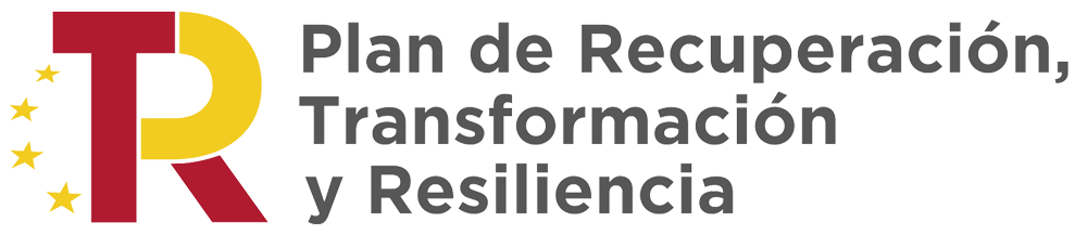 A logo for plan de recuperacion transformacion y resiliencia