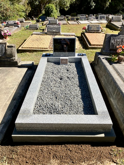 A Granite Grave Site— Nick Locke Monuments in Bellingen, NSW
