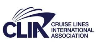CLIA logo: navy blue stylized ship and waves over "CLIA" text and "Cruise Lines International Association" in black.