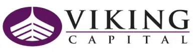 The Viking Capital logo featuring a stylized purple boat prow icon next to the company name in black text.