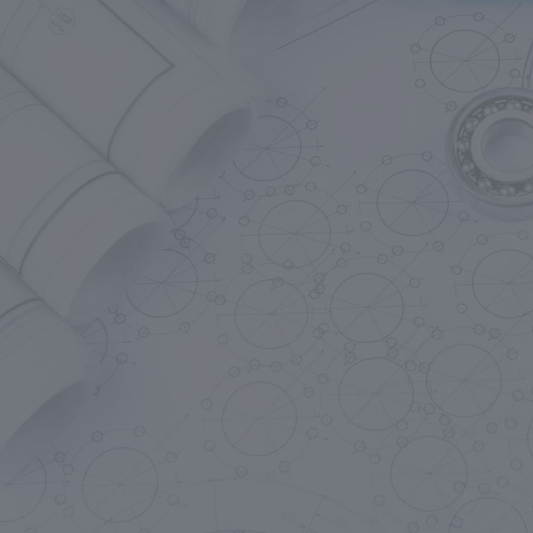 A gray background with a pattern of circles and gears on it.