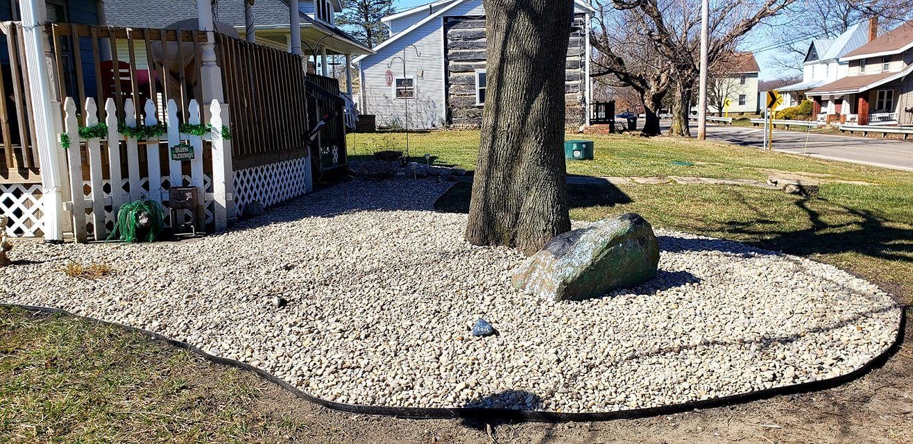Tree And Rock - Alliance, OH - A & A Lawnworks