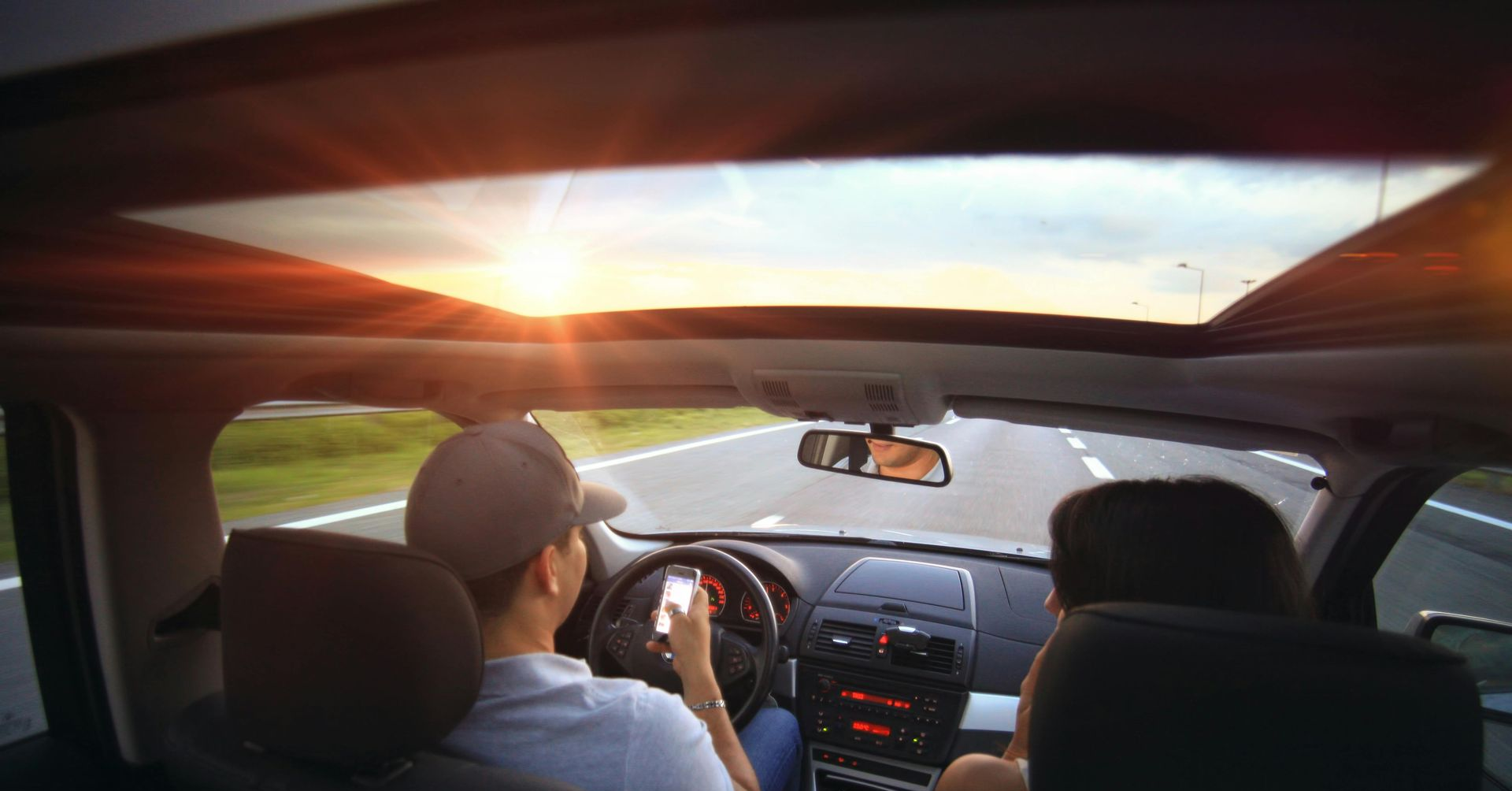 SUV with ceramic window tint for heat and UV protection