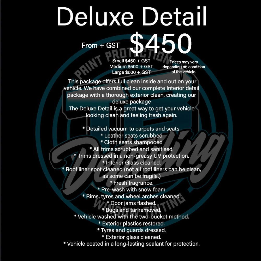 Deluxe Detail — TB Detailing in Miles End, QLD