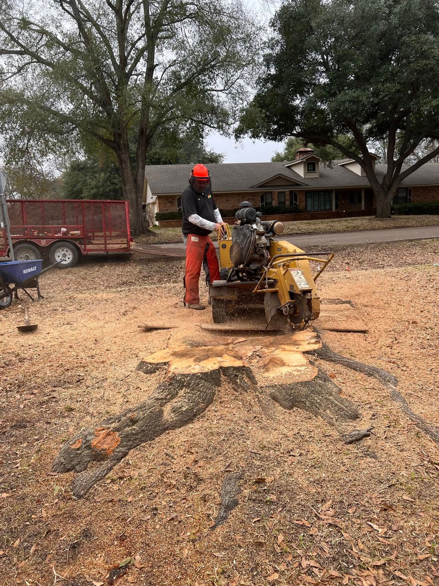 A wheelbarrow is sitting in the dirt next to a fire pit.