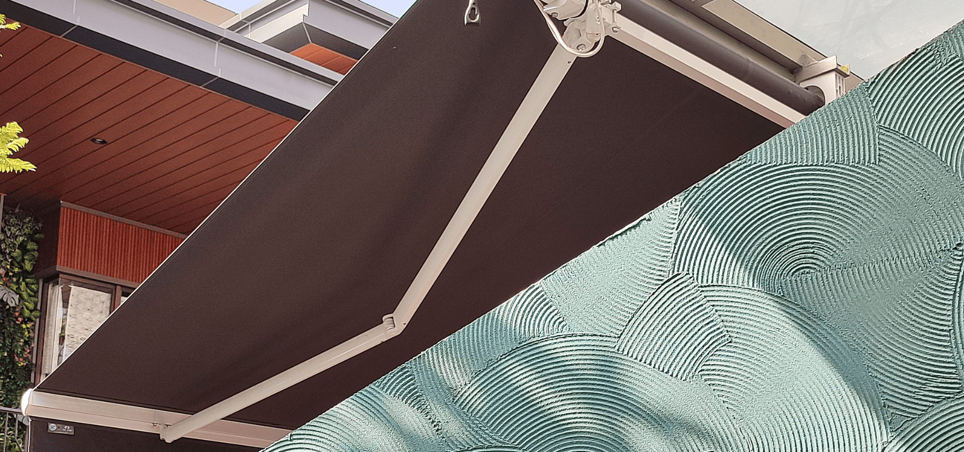 Retractable awning at the patio of a landed home in Singapore