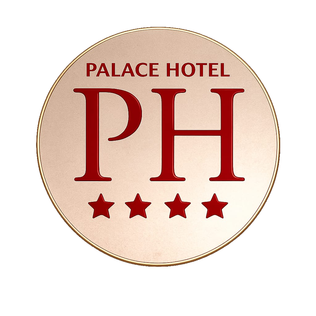 Logo circolare dorato con la scritta 