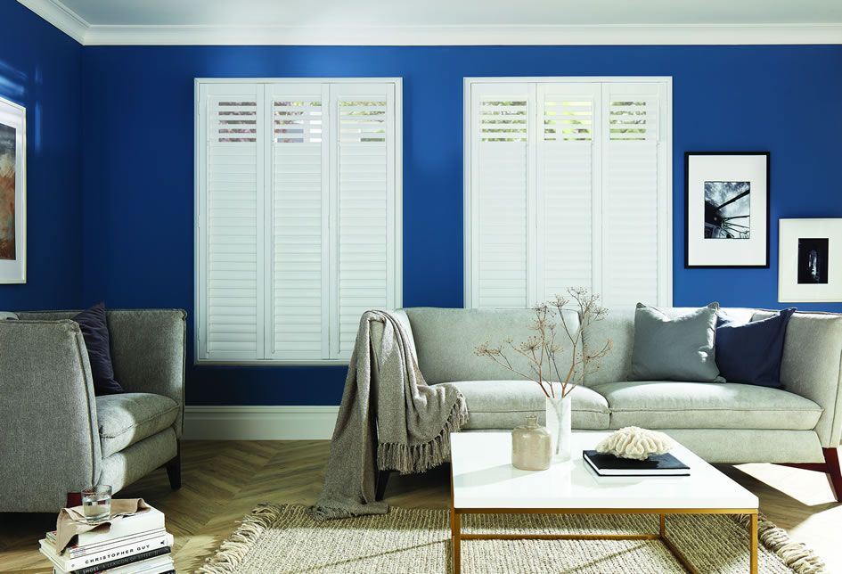 white full height shutters cannock