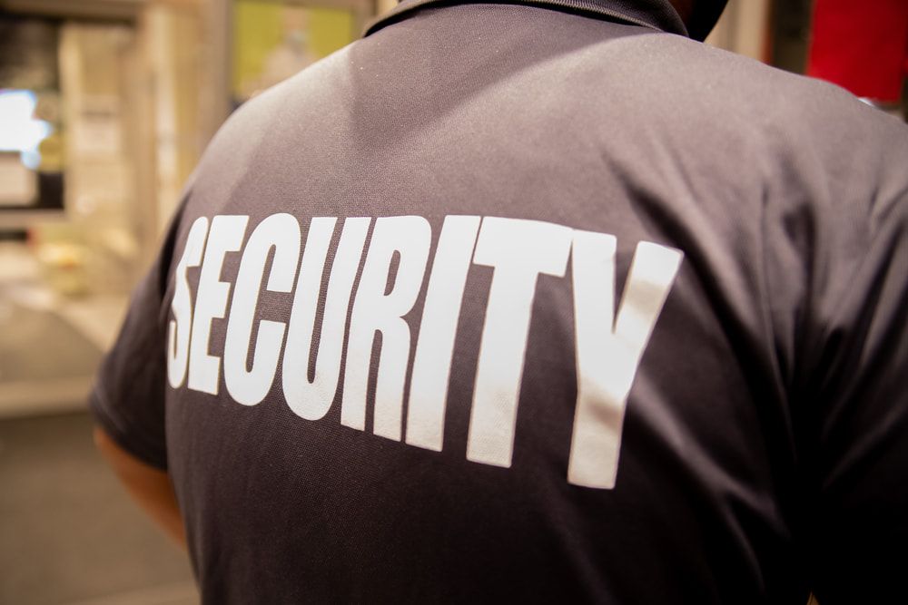 Uniformed Security Guard from Behind — Cleaning & Security in Mareeba QLD