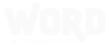The word word is written in white on a white background.