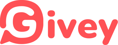 The givey logo is red and white on a white background.