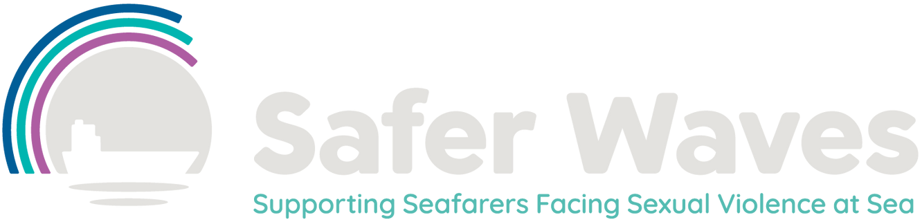 A logo for safer waves is shown on a white background