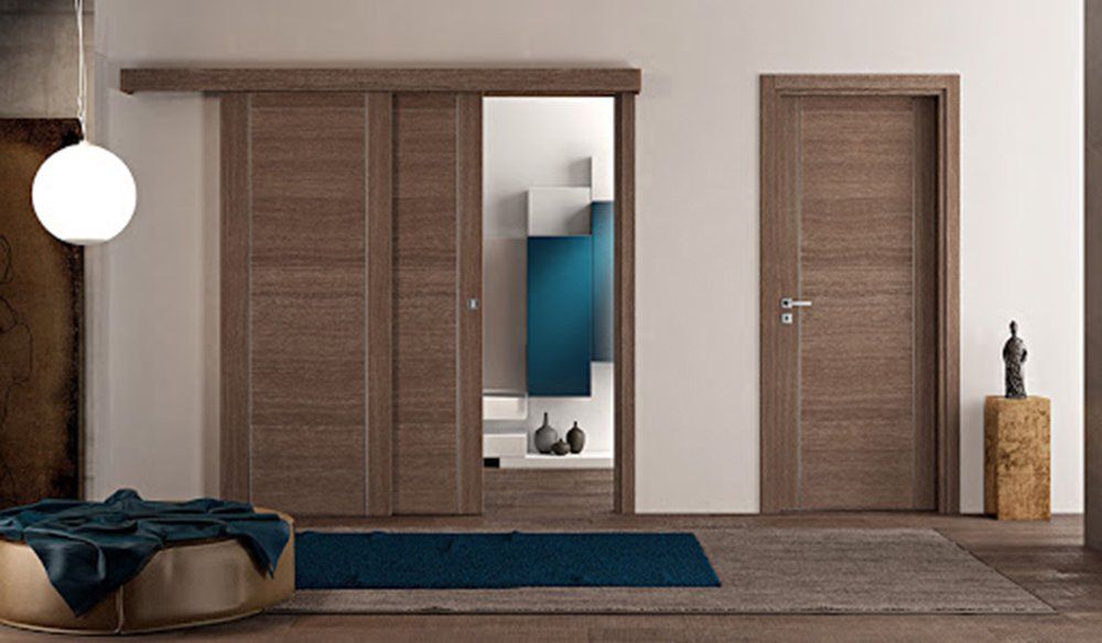 porta per interni laccata bianca