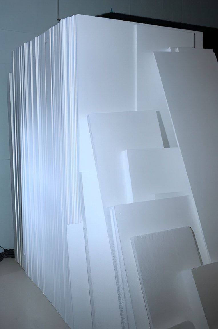 A Stack of Styrofoam Blocks Sitting on Top of Each Other on a Table — F.R.I. Foam & Rubber Industries In Buderim, QLD