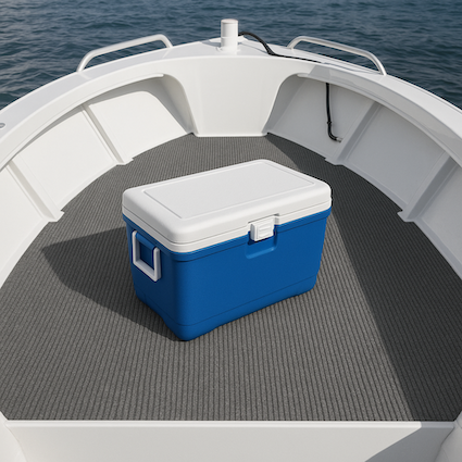 Esky On Marine Carpet — F.R.I. Foam & Rubber Industries In Buderim, QLD