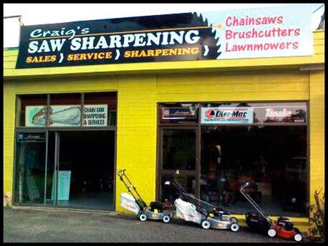 Craig's saw sharpening shopfront