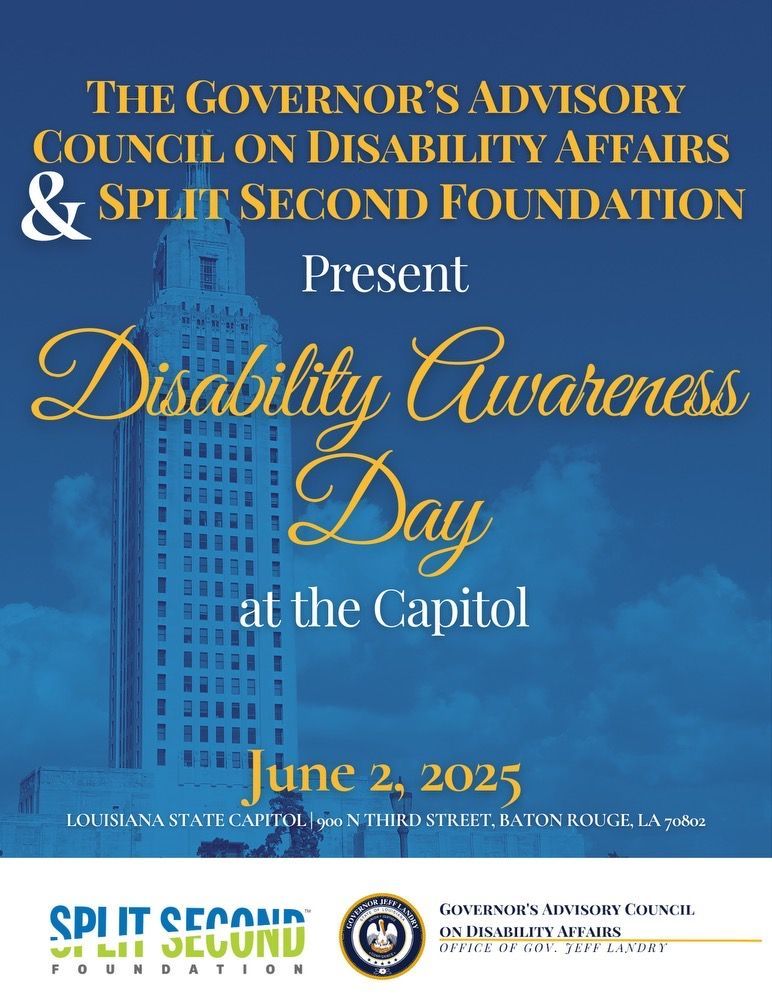 The governor 's advisory council on disability affairs and split second foundation present disability awareness day at the capitol