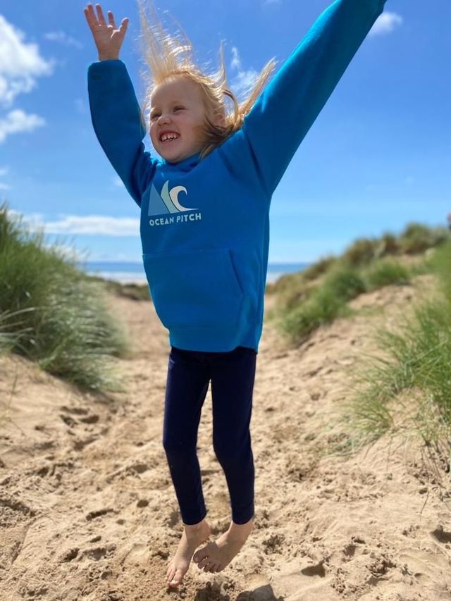 Kids Premium Ocean Blue Hoodie