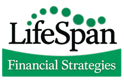 The lifespan financial strategies logo is green and white.