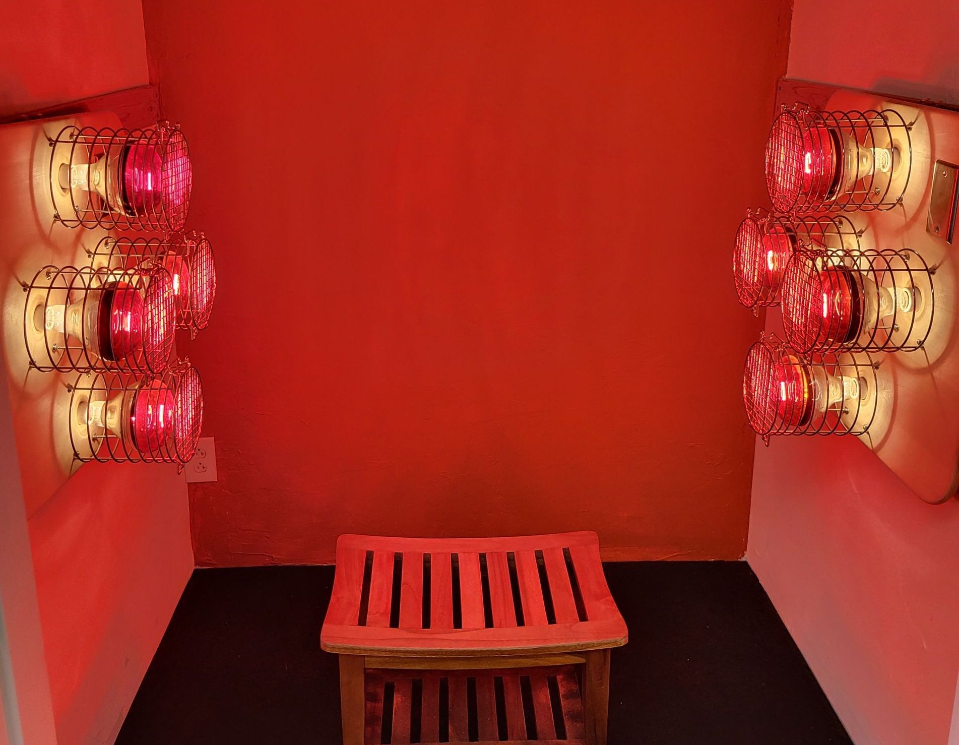 A near infrared sauna