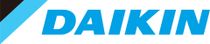 The daikin logo is blue and black on a white background.