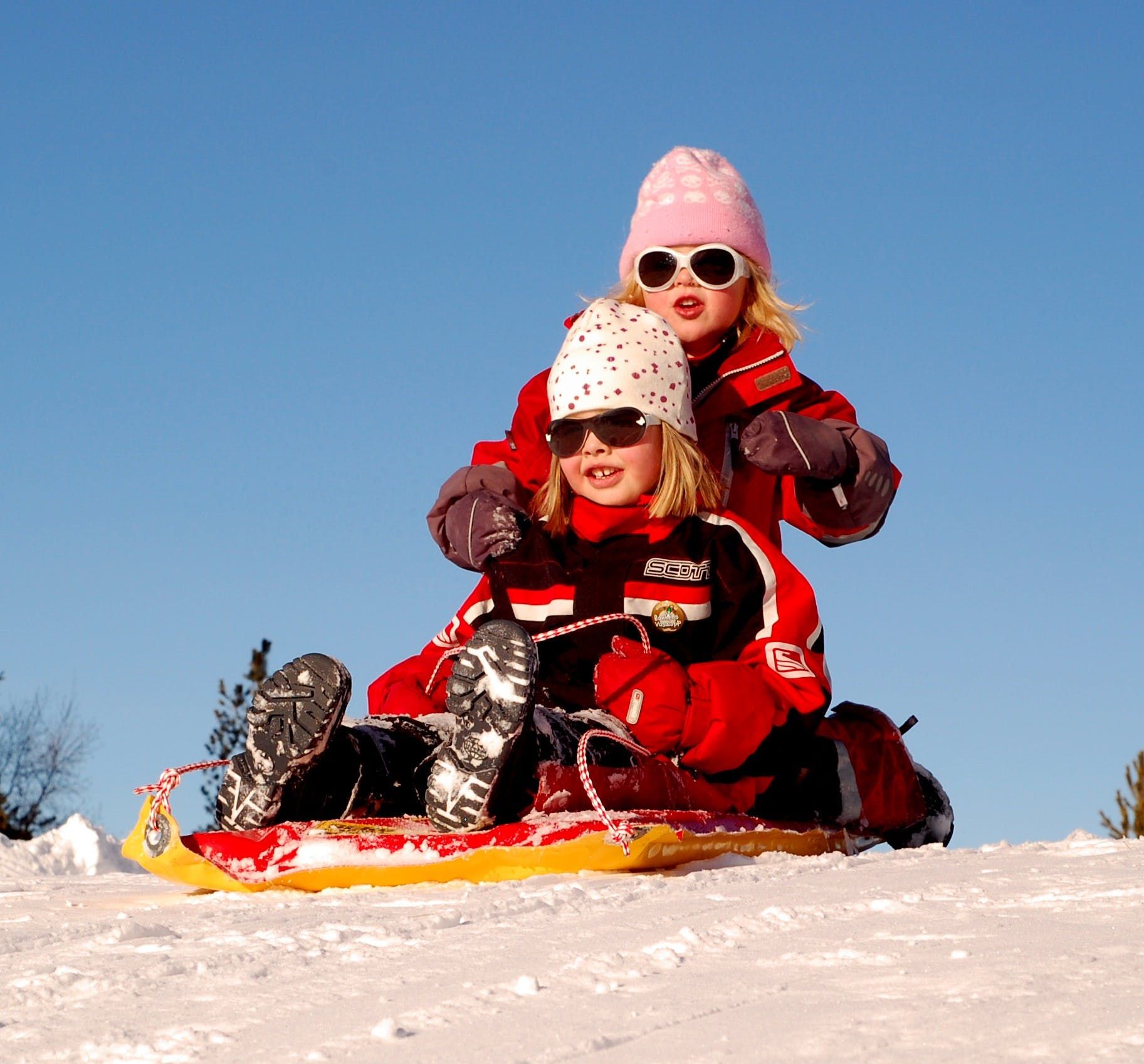 Kids on the French Alps near Nice