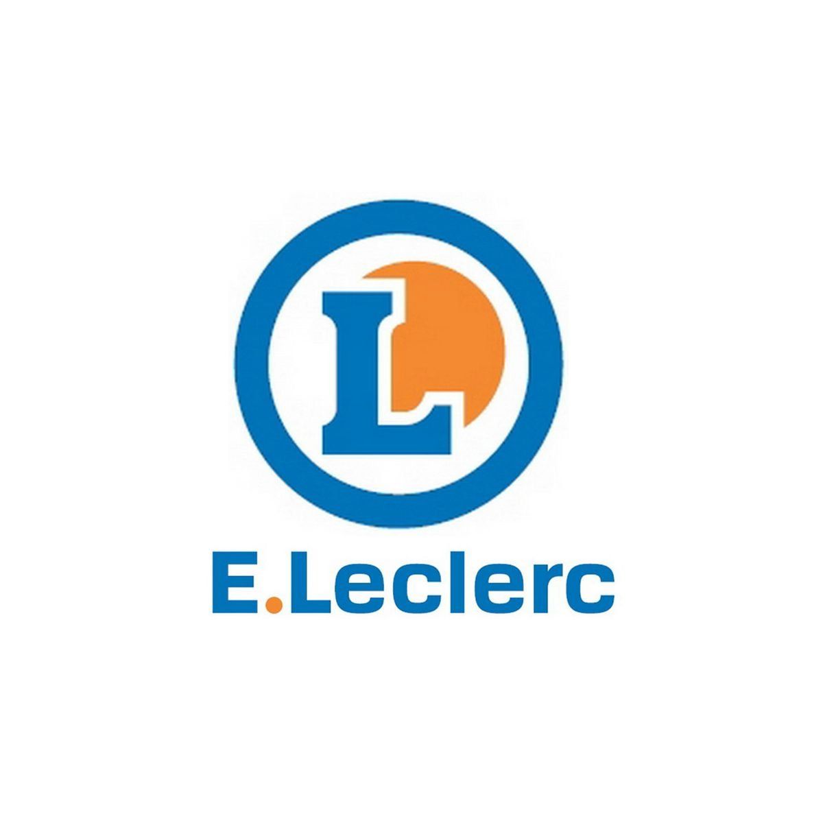 Un logo bleu et orange pour e.leclerc