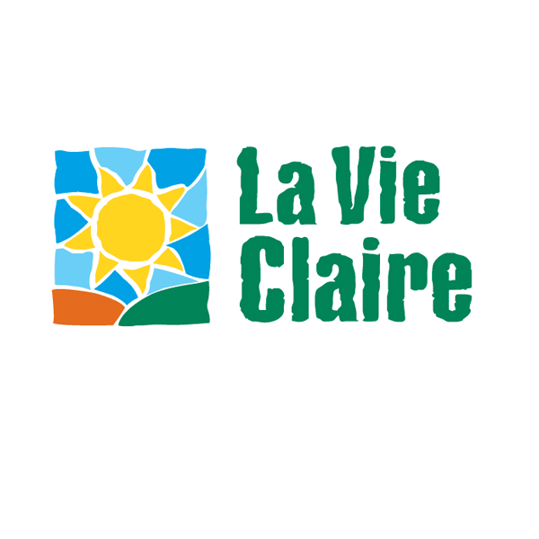 Un logo pour la vie claire avec un soleil au milieu