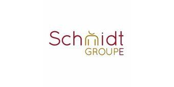 Le logo du groupe schmidt est sur fond blanc.