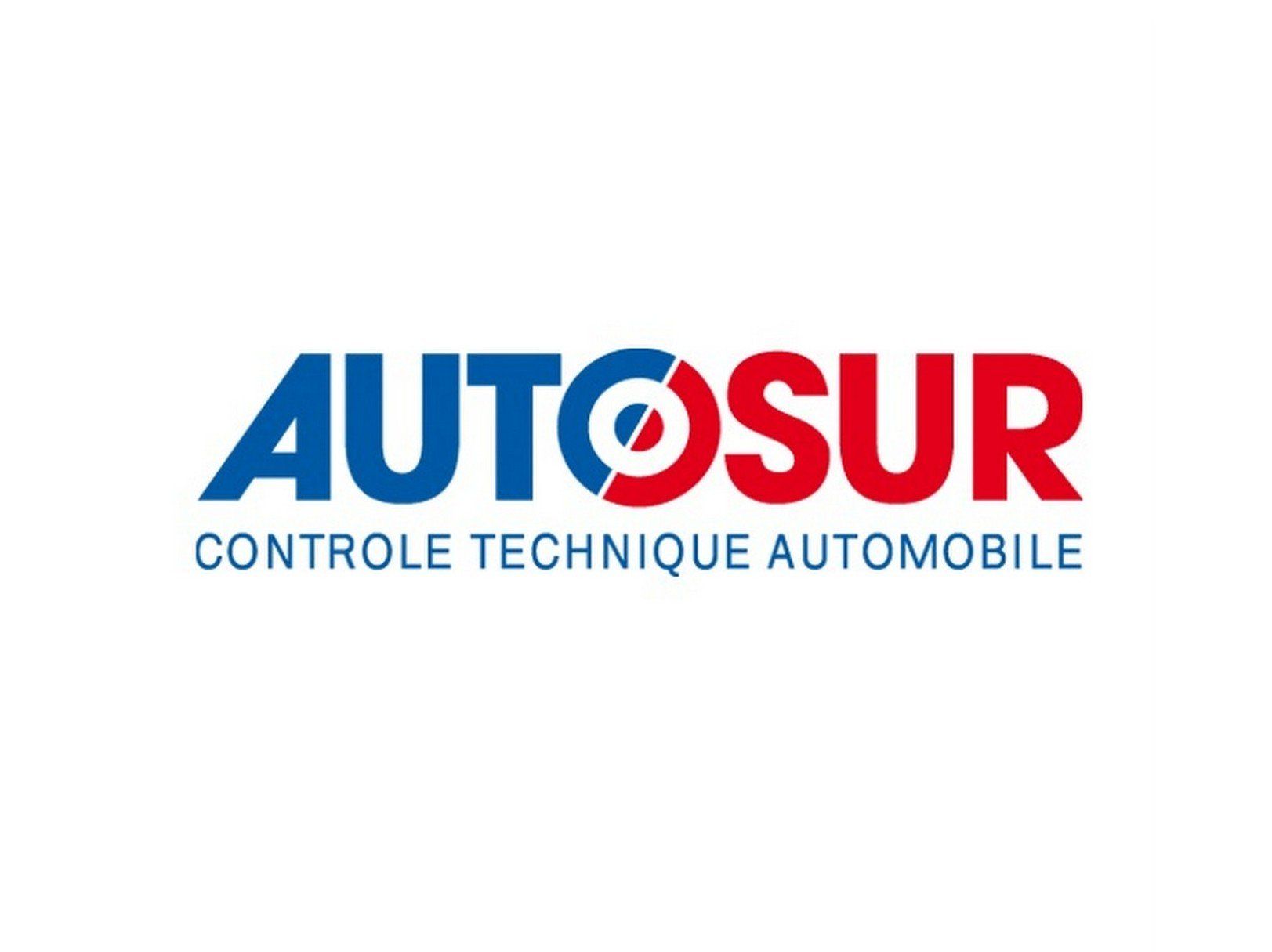 Le logo pour autosur controle technique automobile est bleu et rouge.