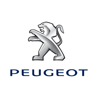 Un logo Peugeot avec un lion dessus