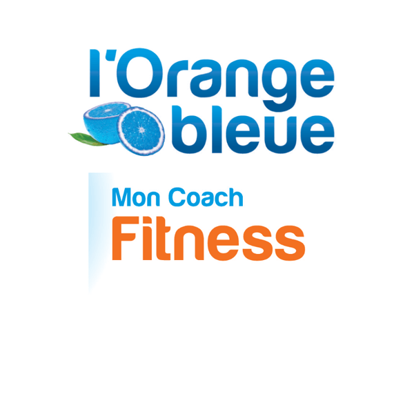 A logo for l' orange bleue mon coach fitness