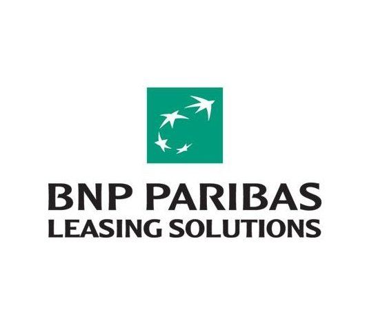 Logo de BNP Paribas Leasing Solutions sur fond blanc