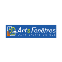 The logo for art & fenêtres l' art d' être unique