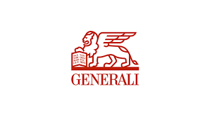 Le logo generali a un lion avec des ailes tenant un livre.