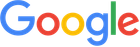 A colorful google logo on a white background