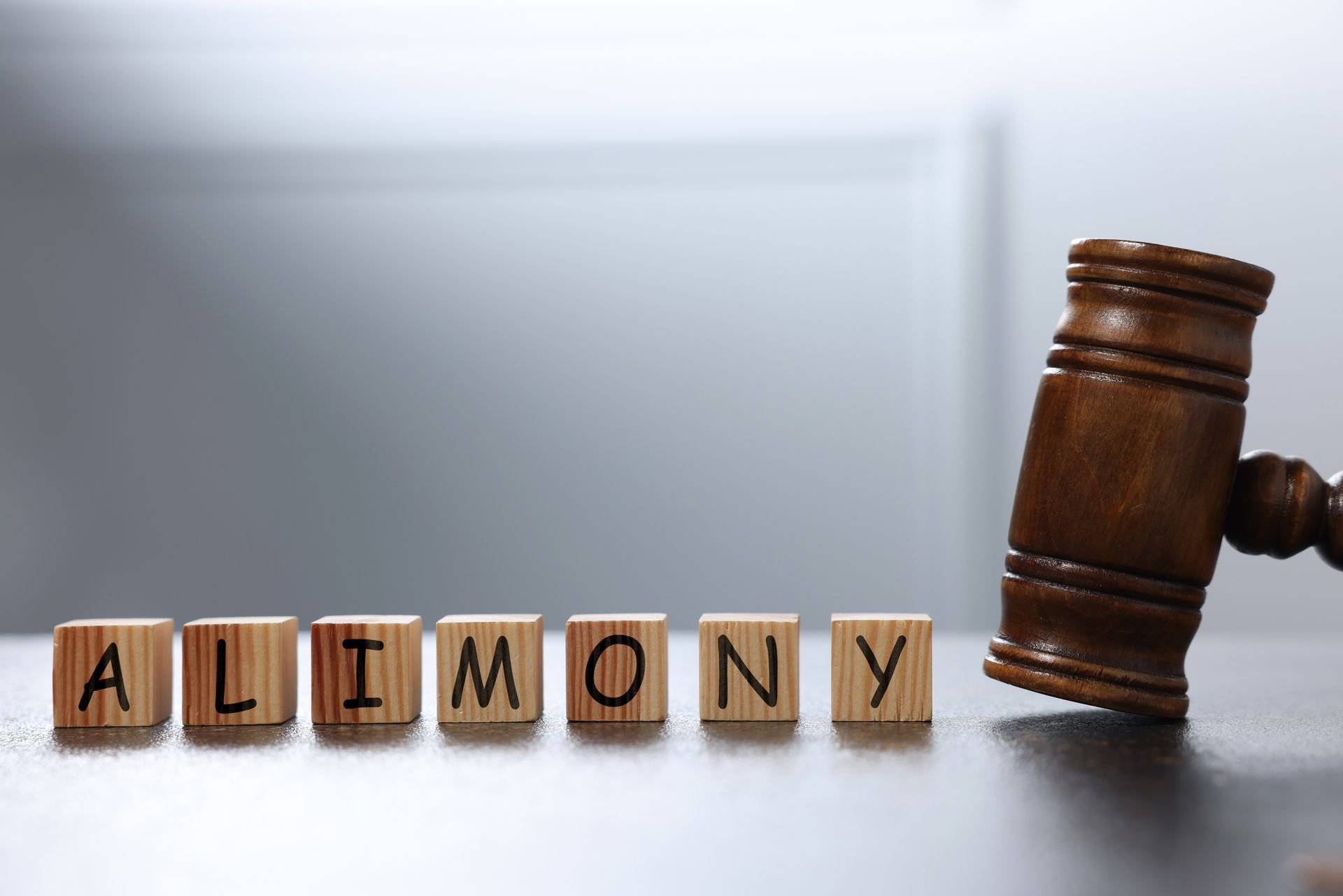 Wooden blocks spelling 