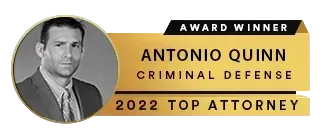 Antonio Quinn is the winner of the 2022 Top Attorney award.