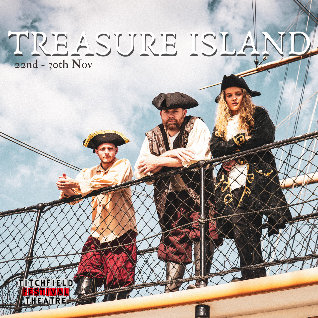 Photo of the main characters of Treasure Island