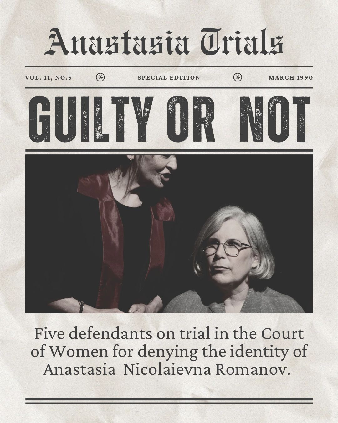 Poster for the play