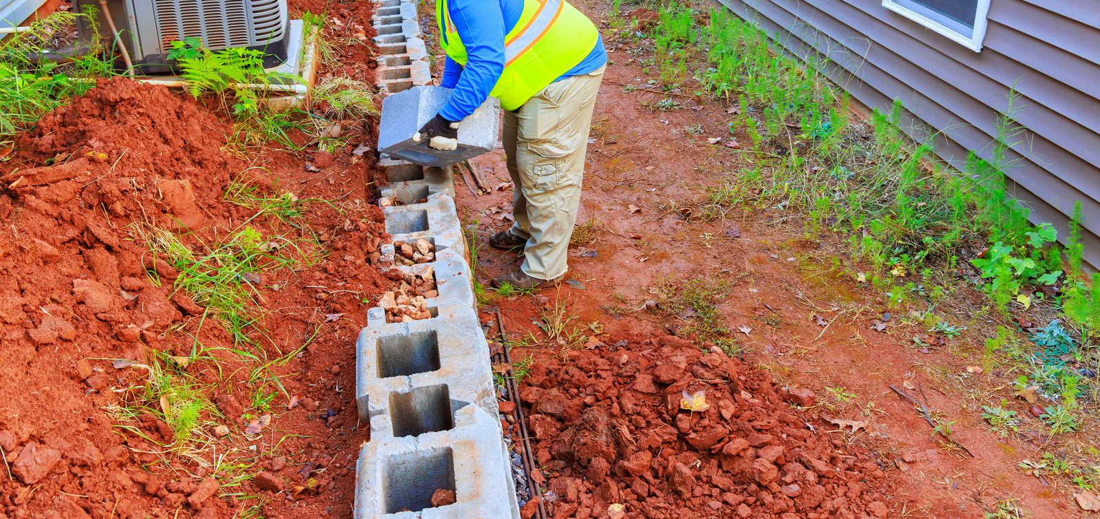 Wooden bench on gravel path with stone steps in the background.