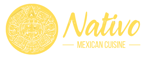 A yellow logo for native mexican cuisine