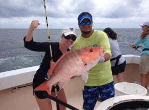Fishing Destin, FL | Destin Harbor | Charter Boat Relentless | www.charterboatrelentless.com | A Luxury Charter Boat at Everyday Rates | 65' x 20' | Beautiful Snapper!