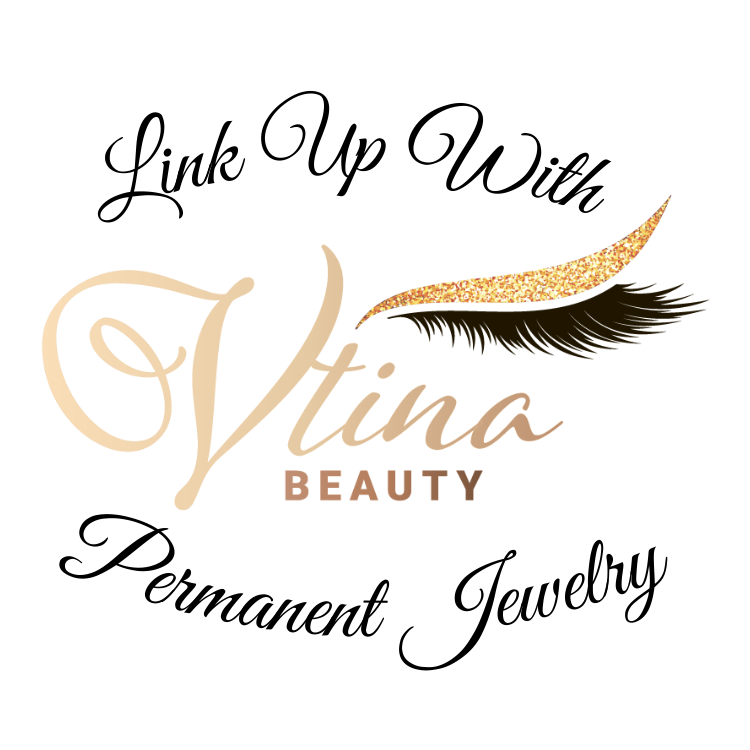 Vtina Beauty permanent jewelry business logo