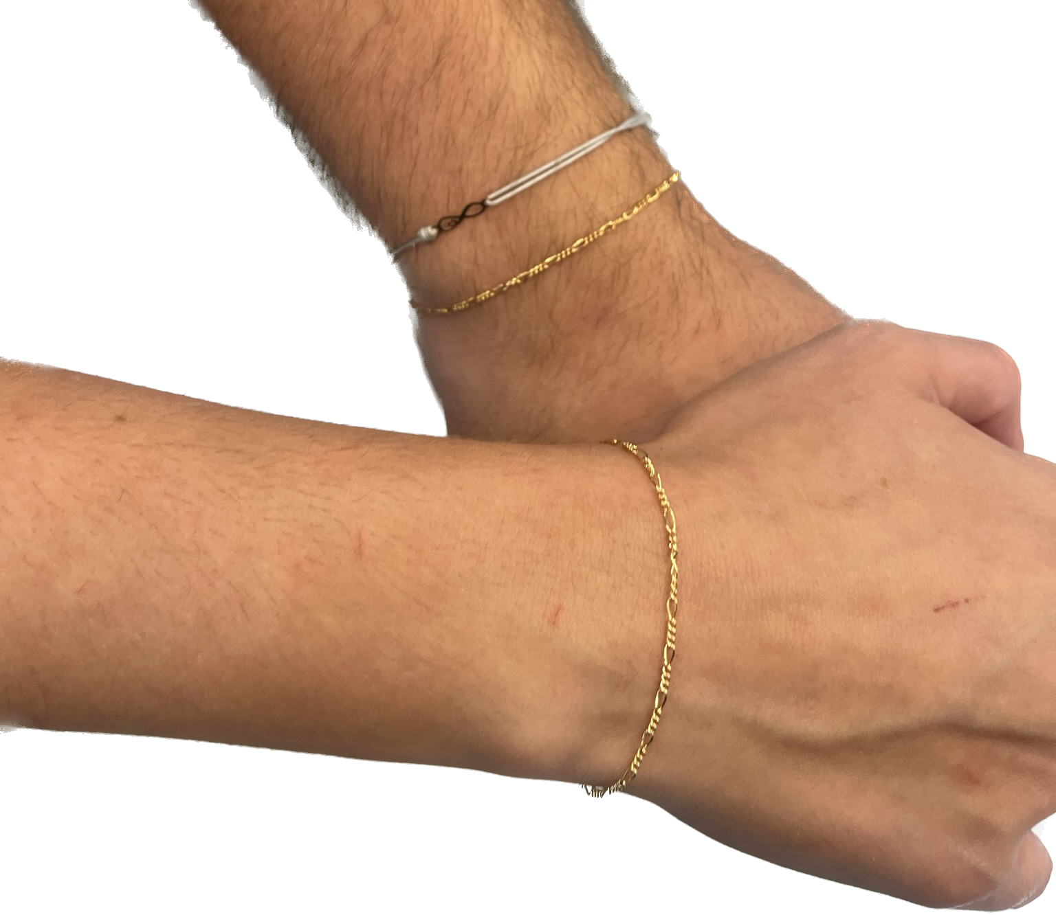 woman wearing gold bracelet