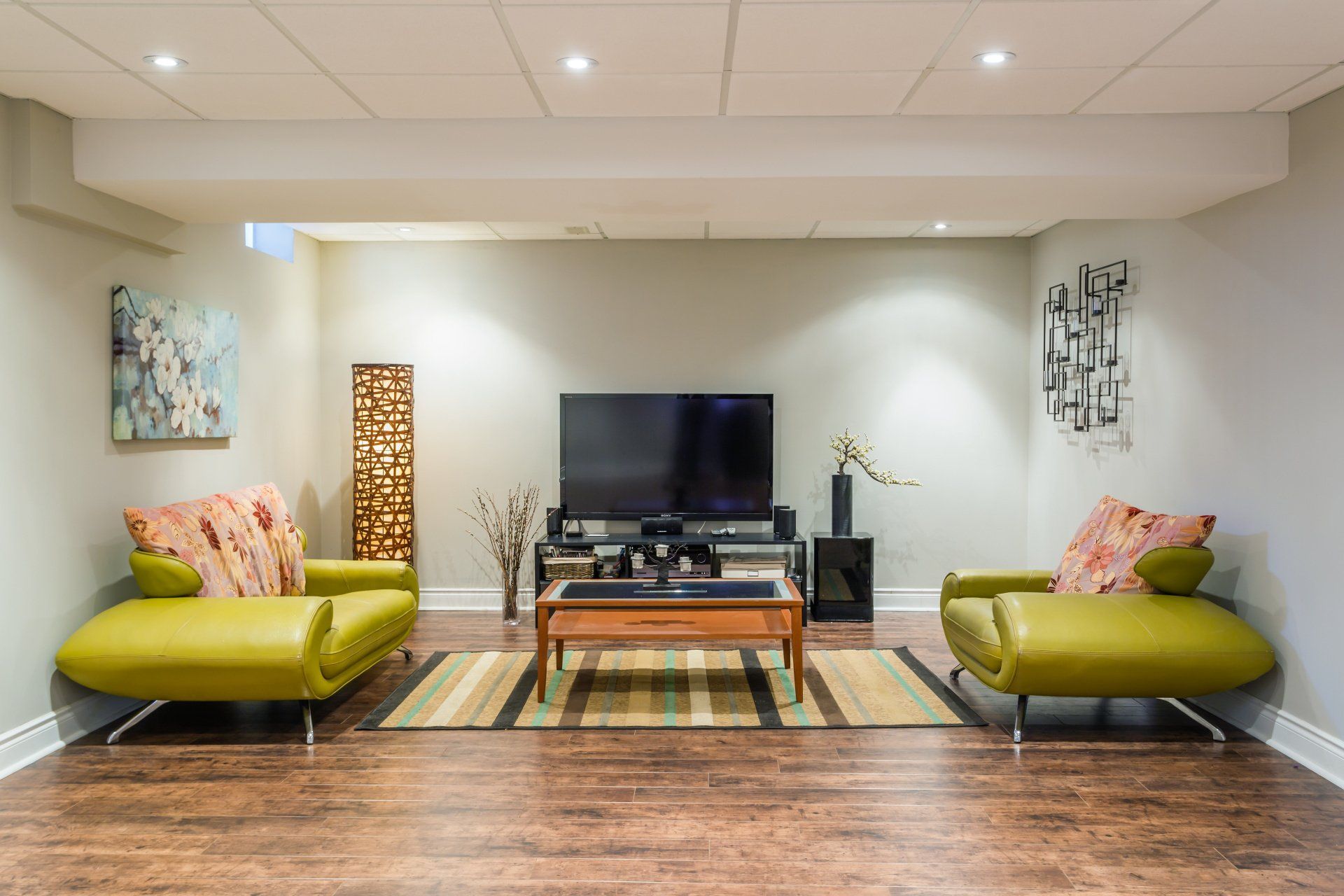 basement refinishing project